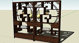 中式博古架图片