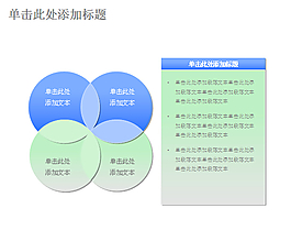 文本说明框维恩图PPT模板