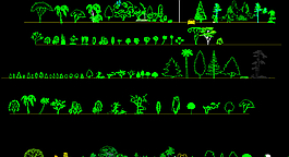 植物立面图例图片
