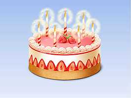 生日蛋糕WPS模板