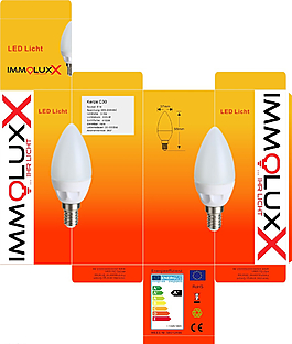 LED  灯  彩盒 包装设计图片
