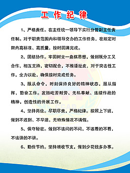 工作纪律