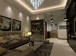 欧式室内效果图图片