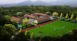 小学鸟瞰图片