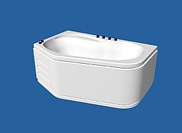 3DMAX现代浴缸模型