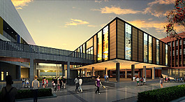 学校图书馆图片