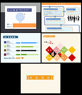 个人简介介绍PPT模板