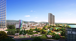 小区全景图片