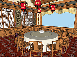 中式宴会厅图片