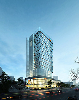 建筑效果图 夜景图片