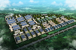 工业园区鸟瞰图片