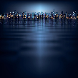 城市建筑夜景图片