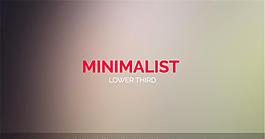 简约的标题版式动画AE模板