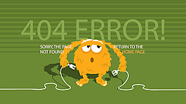 404页面矢量图