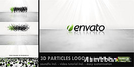 3D粒子标志打散聚合展示模板