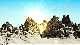 阳光雪山绚丽视频片头