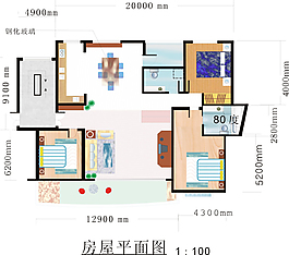 家装平面布置图图片