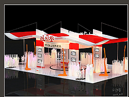 波司登展厅3D效果图图片