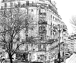素描城市建筑图片