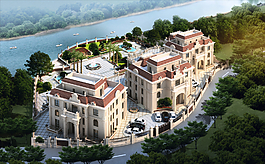 别墅建筑景观设计背面图片