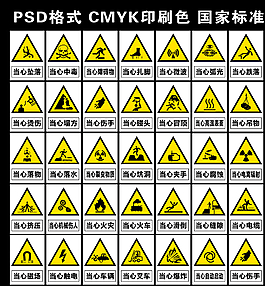 安全警示牌图片