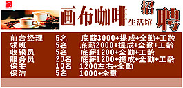 咖啡店招聘