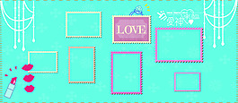 口红 LOVE  吊珠