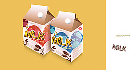 牛奶盒包装设计