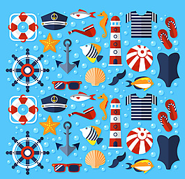夏日度假海边