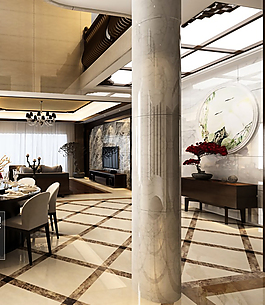 艺术餐厅模型免费下载