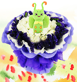 糖宝花束礼物psd下载