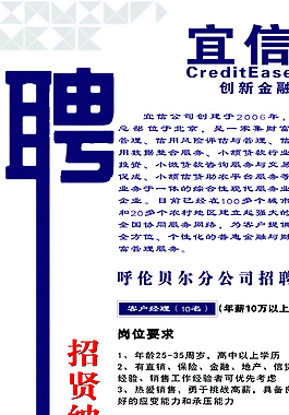 贷款公司招聘图片