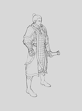 男士游戏模型