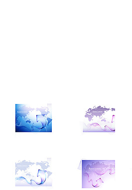 五色企业文化设计背景矢量AI下载