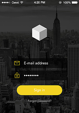 sign登入UI APP