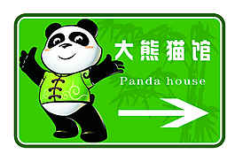熊猫馆展牌图片