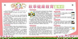 秋季养生健康宣传栏