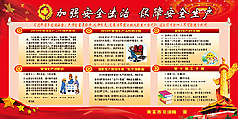 安全生产宣传展板PSD分层素材