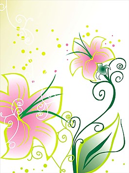 手绘移门花门花朵图案