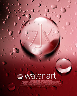 水滴PSD分层素材