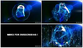 蓝色陨石视频素材