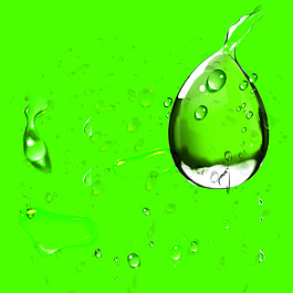 绿色水珠 水滴