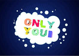 only you深蓝背景