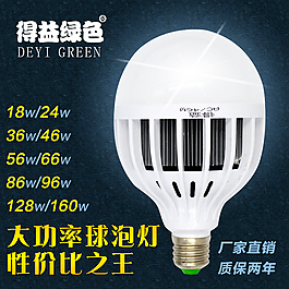 大功率球泡灯主图 led球泡灯主图