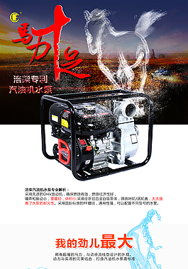 重庆涪柴汽油机水泵天猫详情页