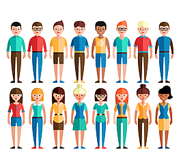 16款扁平化人物