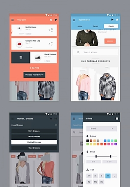 扁平化简洁的material design风格