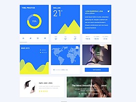蓝色的Material Design UI主题包