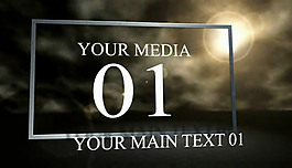 昏暗的天空AE模板