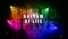 激情活力舞台激光灯AE模板